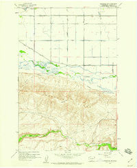 Toppenish SW Washington Historical topographic map, 1:24000 scale, 7.5 X 7.5 Minute, Year 1958