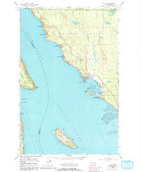 Tulalip Washington Historical topographic map, 1:24000 scale, 7.5 X 7.5 Minute, Year 1956