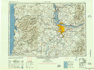 Vancouver Washington Historical topographic map, 1:250000 scale, 1 X 2 Degree, Year 1948