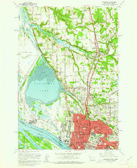 Vancouver Washington Historical topographic map, 1:24000 scale, 7.5 X 7.5 Minute, Year 1961