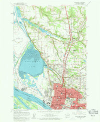 Vancouver Washington Historical topographic map, 1:24000 scale, 7.5 X 7.5 Minute, Year 1961