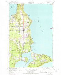 Vashon Washington Historical topographic map, 1:24000 scale, 7.5 X 7.5 Minute, Year 1949
