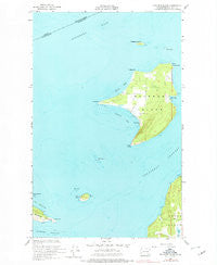 Waldron Island Washington Historical topographic map, 1:24000 scale, 7.5 X 7.5 Minute, Year 1954