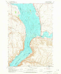 Wallula Washington Historical topographic map, 1:24000 scale, 7.5 X 7.5 Minute, Year 1964