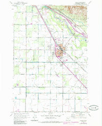 Wapato Washington Historical topographic map, 1:24000 scale, 7.5 X 7.5 Minute, Year 1958