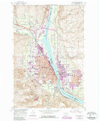Wenatchee Washington Historical topographic map, 1:24000 scale, 7.5 X 7.5 Minute, Year 1966