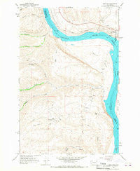 West Bar Washington Historical topographic map, 1:24000 scale, 7.5 X 7.5 Minute, Year 1966