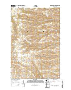 Whiskey Dick Mountain Washington Current topographic map, 1:24000 scale, 7.5 X 7.5 Minute, Year 2014