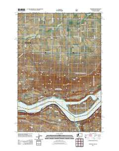 Wishram Washington Historical topographic map, 1:24000 scale, 7.5 X 7.5 Minute, Year 2011