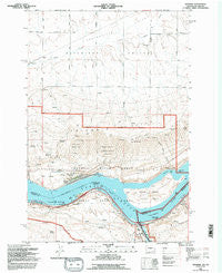 Wishram Washington Historical topographic map, 1:24000 scale, 7.5 X 7.5 Minute, Year 1994
