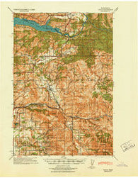Yacolt Washington Historical topographic map, 1:62500 scale, 15 X 15 Minute, Year 1941