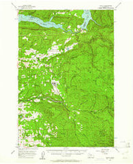 Yacolt Washington Historical topographic map, 1:62500 scale, 15 X 15 Minute, Year 1956