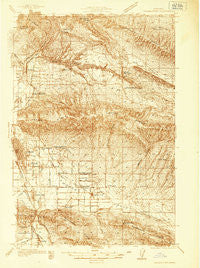 Yakima East Washington Historical topographic map, 1:48000 scale, 15 X 15 Minute, Year 1936