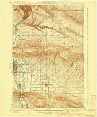Yakima East Washington Historical topographic map, 1:62500 scale, 15 X 15 Minute, Year 1941