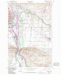 Yakima East Washington Historical topographic map, 1:24000 scale, 7.5 X 7.5 Minute, Year 1953