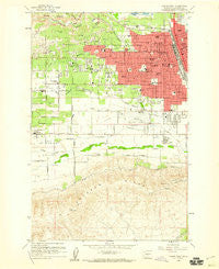 Yakima West Washington Historical topographic map, 1:24000 scale, 7.5 X 7.5 Minute, Year 1958