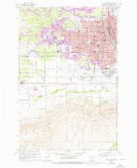 Yakima West Washington Historical topographic map, 1:24000 scale, 7.5 X 7.5 Minute, Year 1958