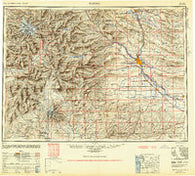 Yakima Washington Historical topographic map, 1:250000 scale, 1 X 2 Degree, Year 1950
