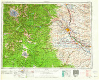 Yakima Washington Historical topographic map, 1:250000 scale, 1 X 2 Degree, Year 1958