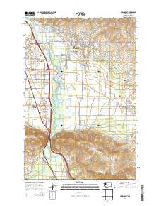 Yakima East Washington Current topographic map, 1:24000 scale, 7.5 X 7.5 Minute, Year 2013