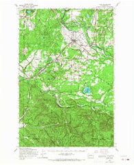 Yelm Washington Historical topographic map, 1:62500 scale, 15 X 15 Minute, Year 1959