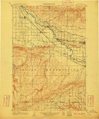 Zillah Washington Historical topographic map, 1:125000 scale, 30 X 30 Minute, Year 1910