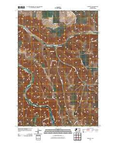 Zumwalt Washington Historical topographic map, 1:24000 scale, 7.5 X 7.5 Minute, Year 2011