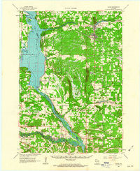 Adams Wisconsin Historical topographic map, 1:62500 scale, 15 X 15 Minute, Year 1961