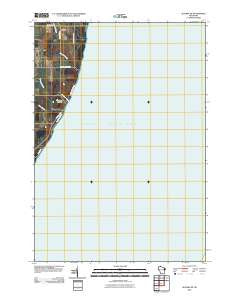 Algoma NE Wisconsin Historical topographic map, 1:24000 scale, 7.5 X 7.5 Minute, Year 2010