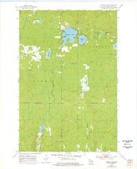 Amnicon Lake Wisconsin Historical topographic map, 1:24000 scale, 7.5 X 7.5 Minute, Year 1954