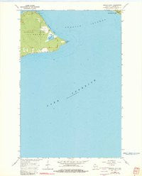 Amnicon Point Wisconsin Historical topographic map, 1:24000 scale, 7.5 X 7.5 Minute, Year 1964