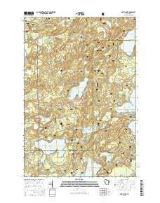 Anvil Lake Wisconsin Current topographic map, 1:24000 scale, 7.5 X 7.5 Minute, Year 2015