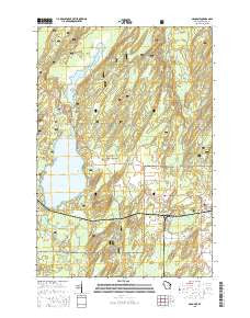 Argonne Wisconsin Current topographic map, 1:24000 scale, 7.5 X 7.5 Minute, Year 2015