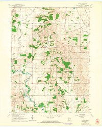 Attica Wisconsin Historical topographic map, 1:24000 scale, 7.5 X 7.5 Minute, Year 1961