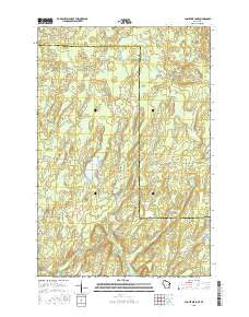 Augustine Lake Wisconsin Current topographic map, 1:24000 scale, 7.5 X 7.5 Minute, Year 2015