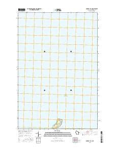Bark Bay OE N Wisconsin Current topographic map, 1:24000 scale, 7.5 X 7.5 Minute, Year 2015