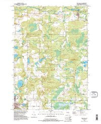Big Falls Wisconsin Historical topographic map, 1:24000 scale, 7.5 X 7.5 Minute, Year 1992