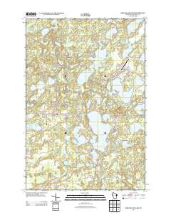 Birch Island Lake Wisconsin Historical topographic map, 1:24000 scale, 7.5 X 7.5 Minute, Year 2013