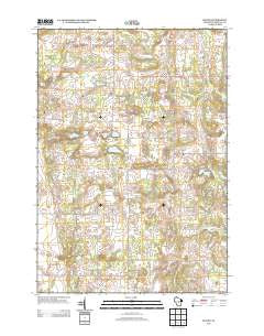 Blaine Wisconsin Historical topographic map, 1:24000 scale, 7.5 X 7.5 Minute, Year 2013