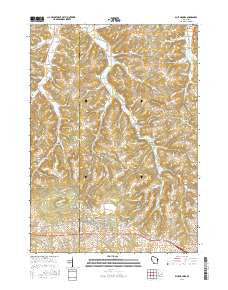 Blue Mounds Wisconsin Current topographic map, 1:24000 scale, 7.5 X 7.5 Minute, Year 2016