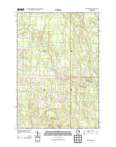 Brantwood Wisconsin Historical topographic map, 1:24000 scale, 7.5 X 7.5 Minute, Year 2013
