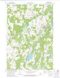 Bruce Wisconsin Historical topographic map, 1:24000 scale, 7.5 X 7.5 Minute, Year 1972