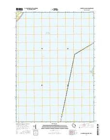 Chambers Island NW Wisconsin Current topographic map, 1:24000 scale, 7.5 X 7.5 Minute, Year 2016