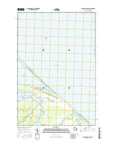Chequamegon Point Wisconsin Current topographic map, 1:24000 scale, 7.5 X 7.5 Minute, Year 2015