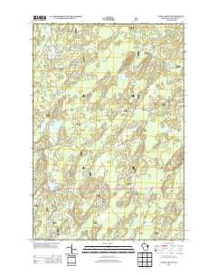 Clam Lake NE Wisconsin Historical topographic map, 1:24000 scale, 7.5 X 7.5 Minute, Year 2013