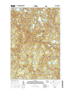 Delta Wisconsin Current topographic map, 1:24000 scale, 7.5 X 7.5 Minute, Year 2015
