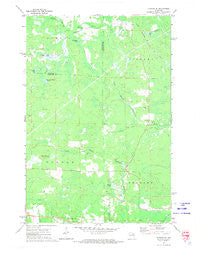 Dunbar NE Wisconsin Historical topographic map, 1:24000 scale, 7.5 X 7.5 Minute, Year 1972