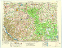 Eau Claire Wisconsin Historical topographic map, 1:250000 scale, 1 X 2 Degree, Year 1953