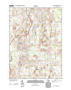 Fort Atkinson Wisconsin Historical topographic map, 1:24000 scale, 7.5 X 7.5 Minute, Year 2013