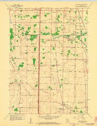 Franksville Wisconsin Historical topographic map, 1:24000 scale, 7.5 X 7.5 Minute, Year 1958